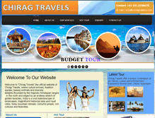 Tablet Screenshot of chiragtravels.com
